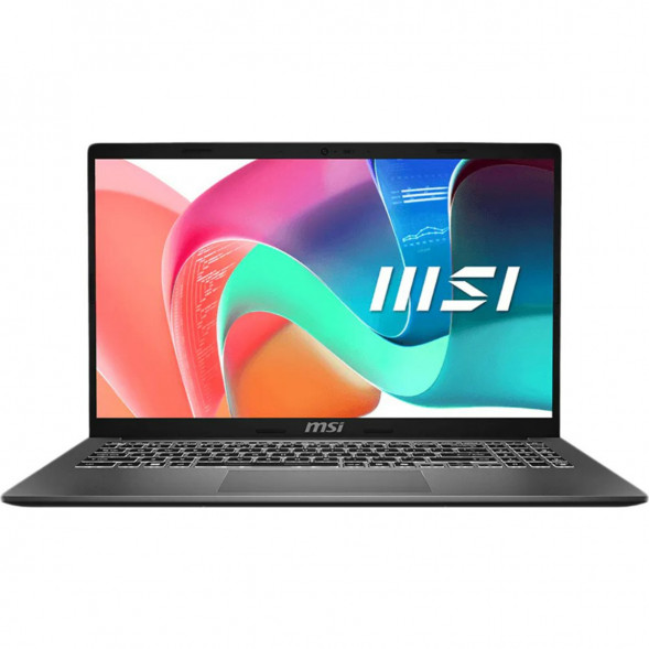 Ноутбук MSI Modern 15 F1MXG-1280RU (15.6&amp;quot;, IPS, Intel Core 7 150U, 10 ядер, 16 ГБ DDR5, SSD 512 ГБ, Intel Iris Xe Graphics, Windows 11), чёрный в Костроме