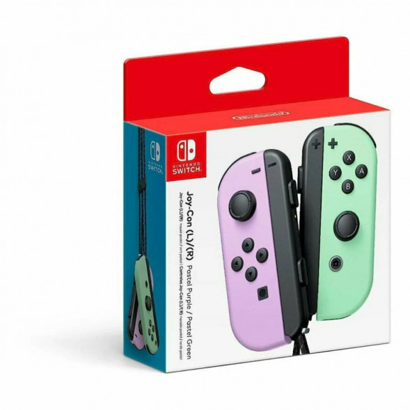 Геймпад Nintendo Switch Joy-Con controllers Duo, пастельный пурпурный / пастельный зеленый в Костроме