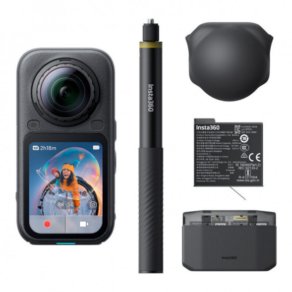 Экшн-камера Insta360 X6 Essentials Bundle, Black в Костроме