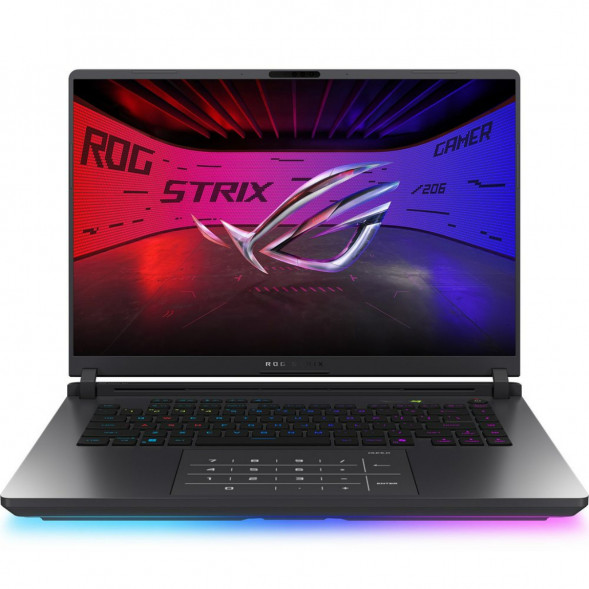 Ноутбук игровой ASUS ROG Strix G16 G615JMR-TS415 (16&amp;quot;, IPS, Intel Core i7-14650HX 2.2ГГц, 16-ядерный, 16ГБ DDR5, 512 ГБ SSD, NVIDIA GeForce RTX 5060 - 8 ГБ, без ОС), серый в Костроме