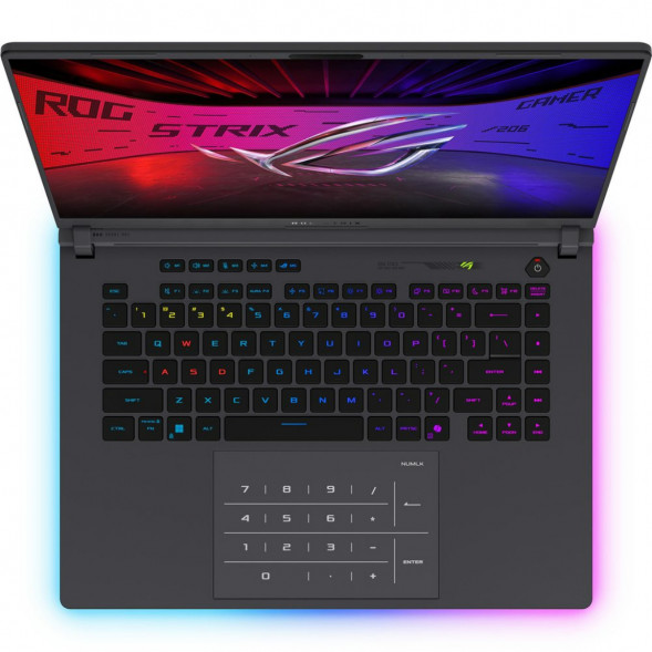 Ноутбук игровой ASUS ROG Strix G16 G615JMR-TS415 (16&amp;quot;, IPS, Intel Core i7-14650HX 2.2ГГц, 16-ядерный, 16ГБ DDR5, 512 ГБ SSD, NVIDIA GeForce RTX 5060 - 8 ГБ, без ОС), серый в Костроме