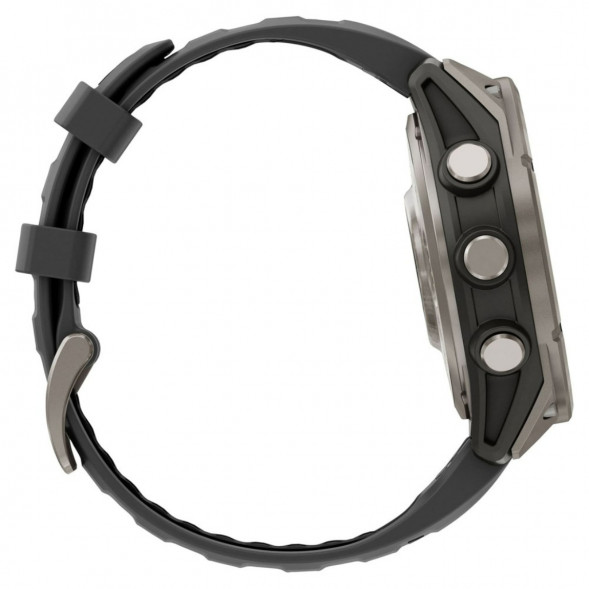 Умные часы Garmin Fenix 8 PRO, 51 мм, AMOLED, Sapphire, Titanium with Graphite/Black Silicone Band 010-03199-10 в Костроме