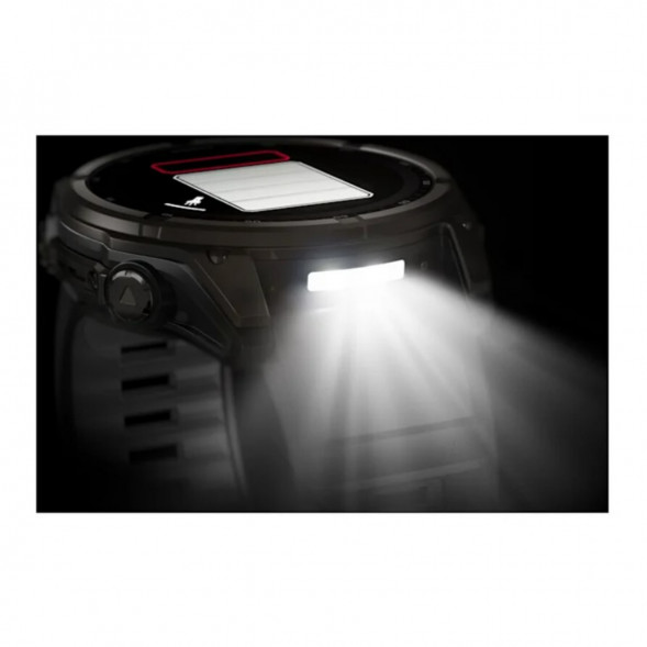Умные часы Garmin Fenix 8, 51 мм, Solar, Sapphire Carbon Gray DLC Titanium with Black/Pebble Gray Silicone 010-02907-10 в Костроме