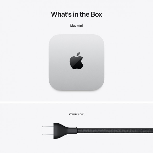 Компьютер Apple Mac mini M4 2024 (MU9D3) (10 Core GPU, 16ГБ, 256ГБ SSD, Apple, macOS), серебристый в Костроме