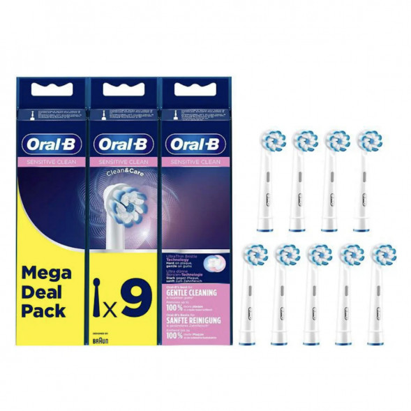 Насадки на зубные щетки Oral-B Sensitive Clean, 9 шт. в Костроме