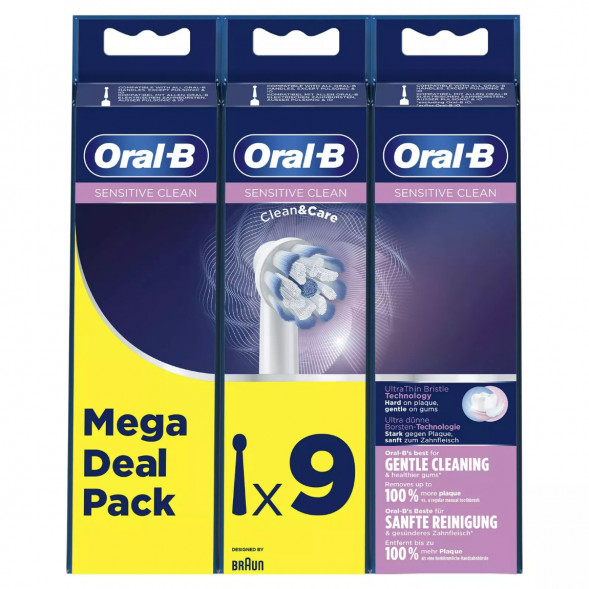 Насадки на зубные щетки Oral-B Sensitive Clean, 9 шт. в Костроме