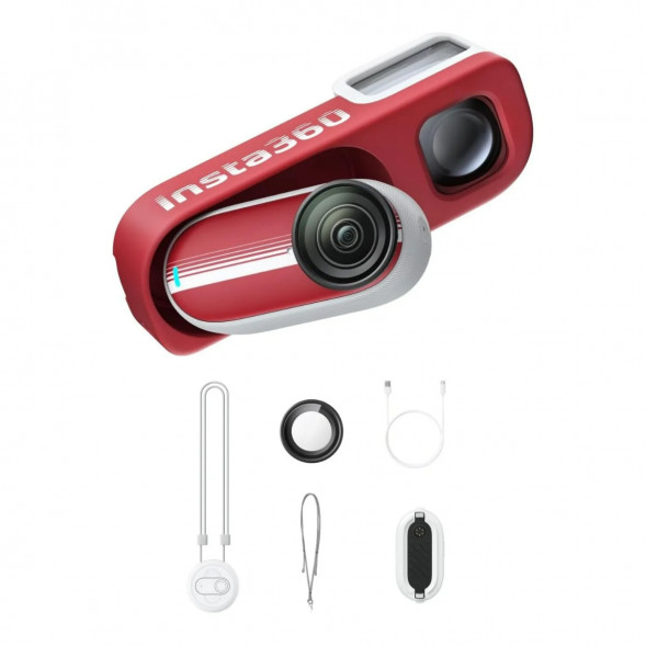 Экшн-камера Insta360 Go 3S Retro Bundle Special Edition 128ГБ, Red в Костроме