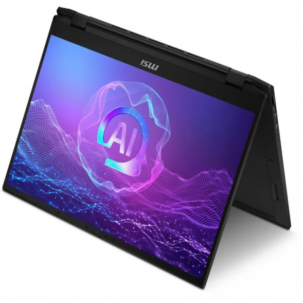 Ноутбук трансформер MSI Summit 16 AI Evo A2HMTG-057RU (16&amp;quot;, IPS, Intel Core Ultra 7 255H 2ГГц, 16 ядер, 16ГБ LPDDR5, 1ТБ SSD, Intel Arc 140T, Windows 11 Home), черный в Костроме